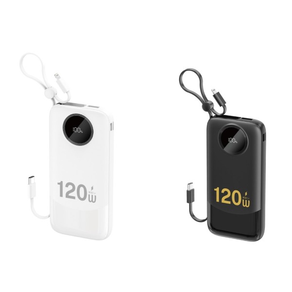 Dudao 4-in-1 120W 10,000mah Power Bank with Lanyard Build-In Cable - K13