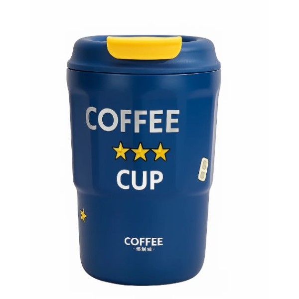 D.kadi Stainless Steel 38ml Vacuum Coffee Mug, Blue - KD7060