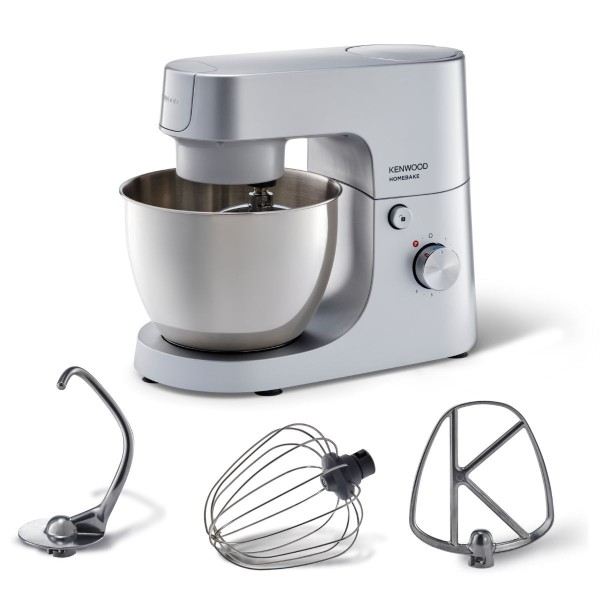 Kenwood HomeBake Machine1400W, Stand Mixer 5L, Silver - KHH01.000SI