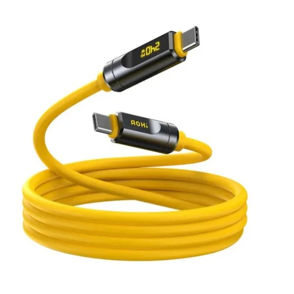 AOHi The Future Adonis USB4 2.0 240W LED Display USB-C to USB-C 2m Cable - AOC-L017-1