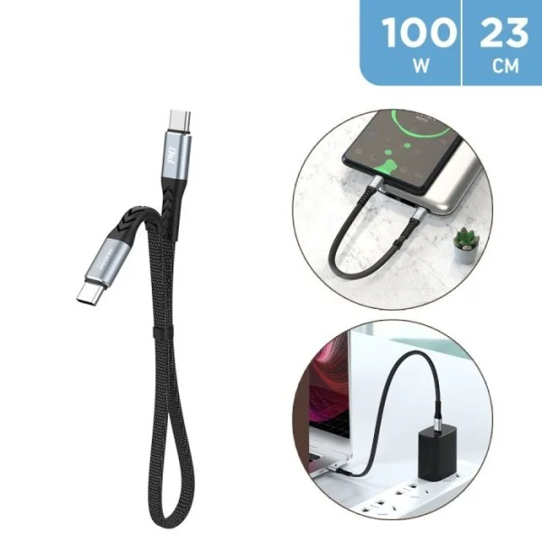 Dudao Fast Charging Data Cable - 100W / Type-C / Black - L10C