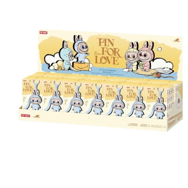Pop Mart THE MONSTERS Pin for Love Series-Vinyl Plush Pendant Blind Box (A-M) - LABUBU109440-T