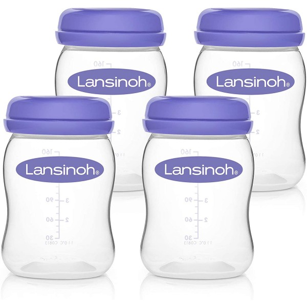 LANSINOH BreastMilk Storage Bottles (4)