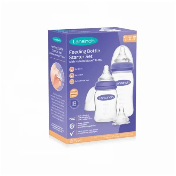 LANSINOH Feeding Bottle Starter set
