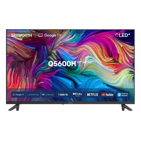 Skyworth 40-inch QLED FHD Android Smart TV - LED-40Q5600H