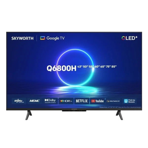 Skyworth 50-inch QLED UHD-4K Android Smart TV - LED-50Q6800H