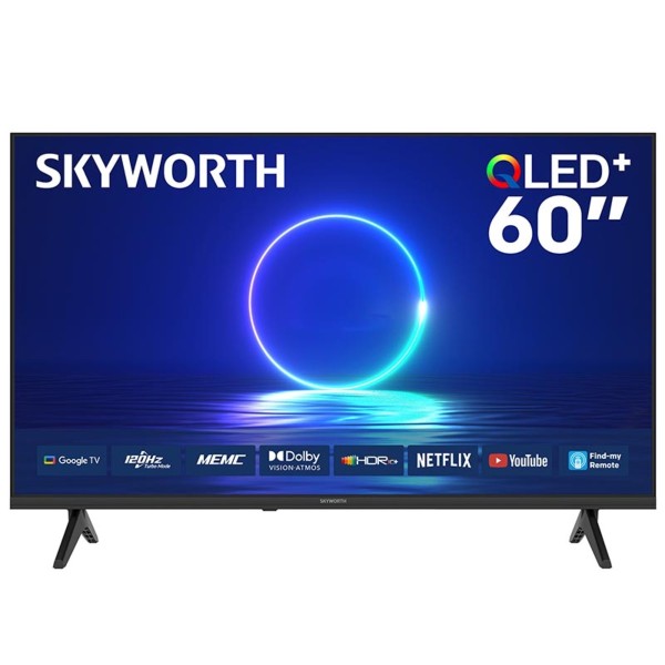 Skyworth 60-inch QLED UHD4K Android Smart TV - LED-60Q6800H
