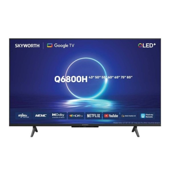 Skyworth 75-inch QLED UHD-4K Android Smart TV - LED-75Q6800H