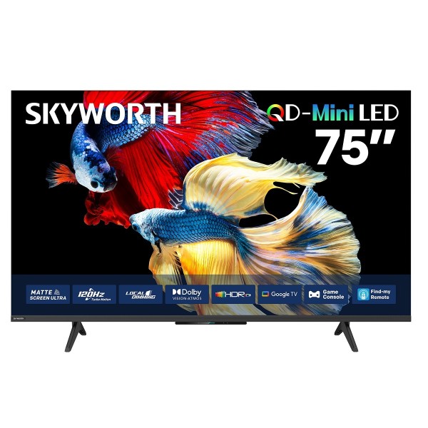 Skyworth 75-inch Mini LED UHD-4K Android Smart TV - LED-75X6600H