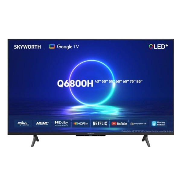 Skyworth 85-inch QLED UHD-4K Android Smart TV - LED-85Q6800H