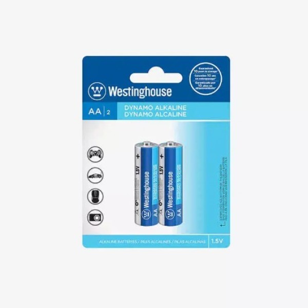 Westinghouse AA Dynamo Alkaline 1.5V Battery 2PCS - LR6-BP2