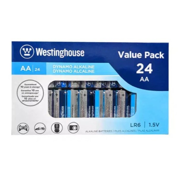 Westinghouse AA Dynamo Alkaline 24 Pack Box - LR6-CB24