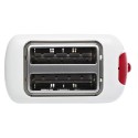 Moulinex Plastic 850Watts, 2 Slots Toaster, White - LT160127