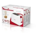 Moulinex Plastic 850Watts, 2 Slots Toaster, White - LT160127