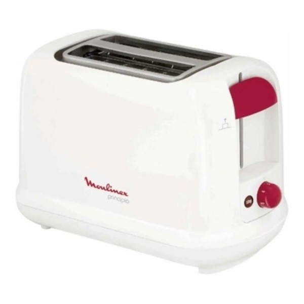 Moulinex Plastic 850Watts, 2 Slots Toaster, White - LT160127