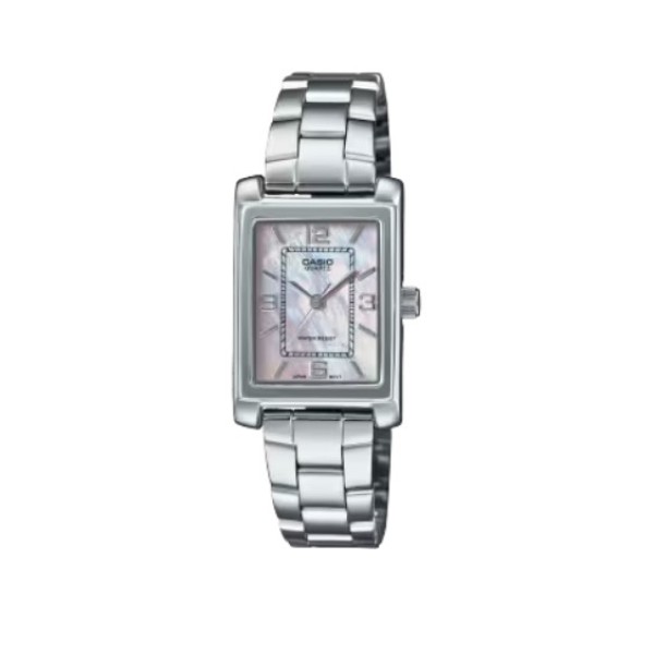 Casio Analog Stainless Steel Watch for Women - LTP-1234DS-4ADF