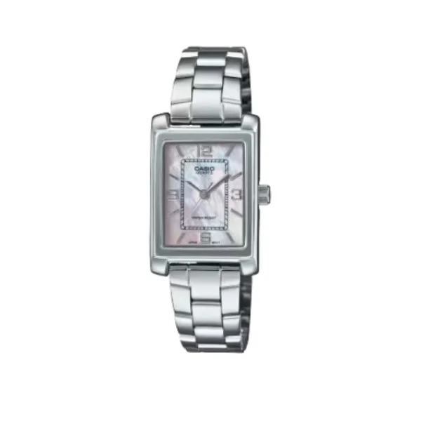 Casio Analog Stainless Steel Watch for Women - LTP-1234DS-4ADF