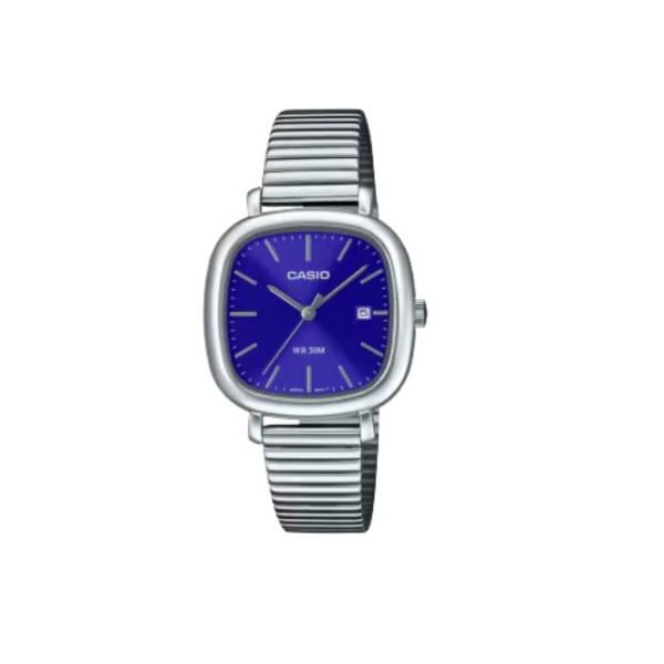 Casio Blue Dial Stainless Steel Band Watch for Women - LTP-B166D-2AVDF