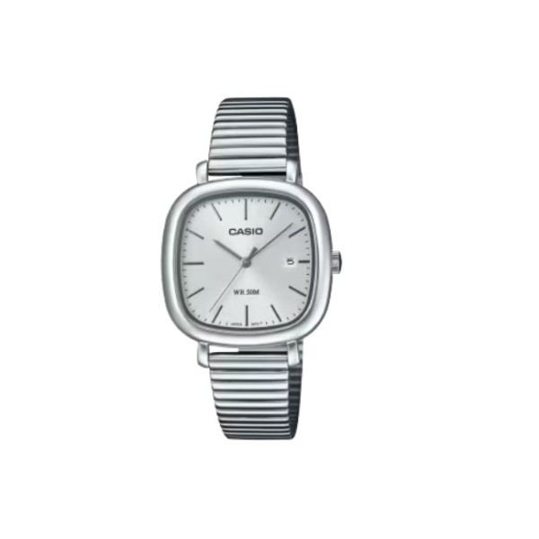Casio Silver Dial Stainless Steel Band Watch for Women - LTP-B166D-7AVDF