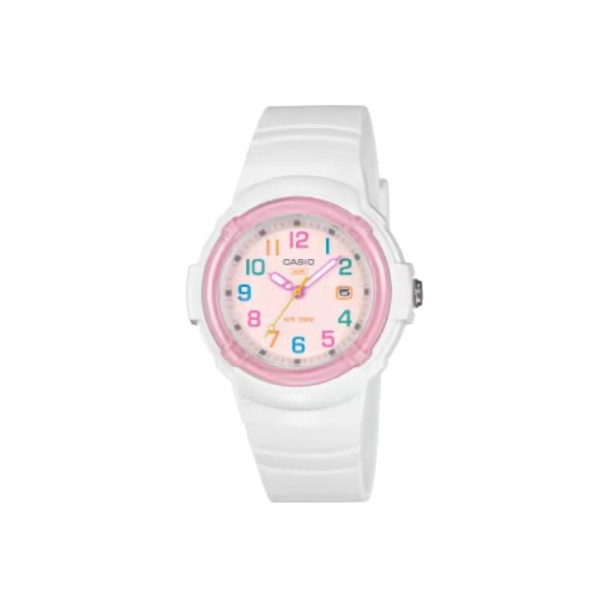 Casio White Band, Analog Watch for Women - LX-800H-7A1VDF