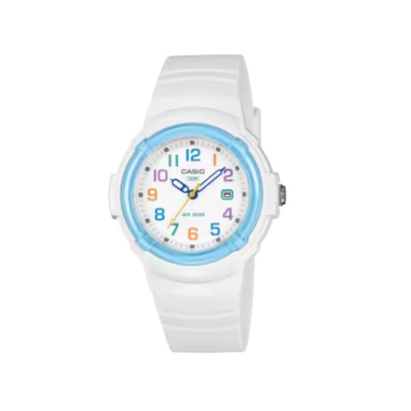 Casio White Band, Analog Watch for Women - LX-800H-7A2VDF