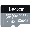 Lexar 1066x 256GB Micro SDXC UHS-I Phone Memory Card + SD Adapter