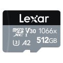 Lexar 1066x 512GB Micro SDXC UHS-I Phone Memory Card + SD Adapter