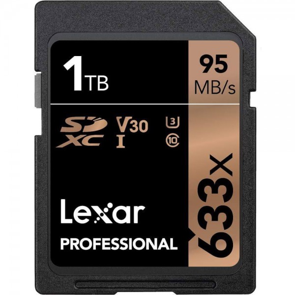 Lexar Professional 1TB SDHC UHS-1, 95MB/X 633X, Memory Card