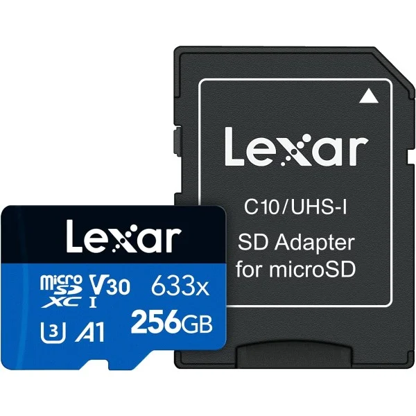 Lexar 256GB High-Performance Micro SD Card (SDHC) + Adapter