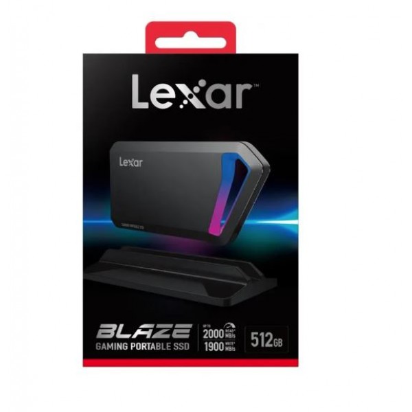 Lexar External Portable SSD 512GB, USB3.2 - LSL660X512G-RNNNG