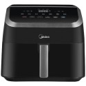 Midea WideMax 1500 Watts 4.5 L Digital Touch Control Air Fryer, Black - MAD-450F2BPK