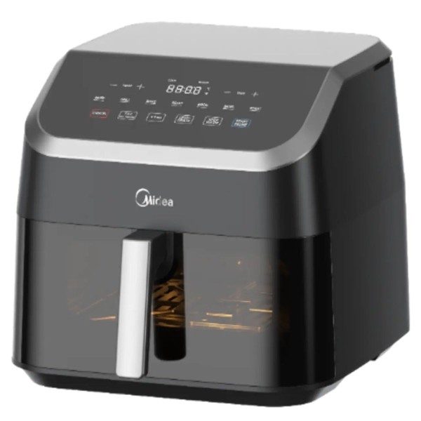Midea WideMax 1500 Watts 4.5 L Digital Touch Control Air Fryer, Black - MAD-450F2BPK