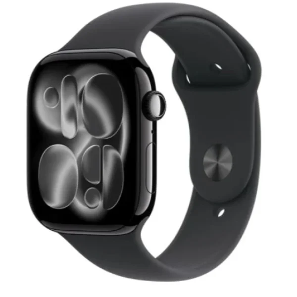 Apple Watch Series 11 GPS 42mm Jet Black Aluminium Case with Black Sport Band &ndash; S/M