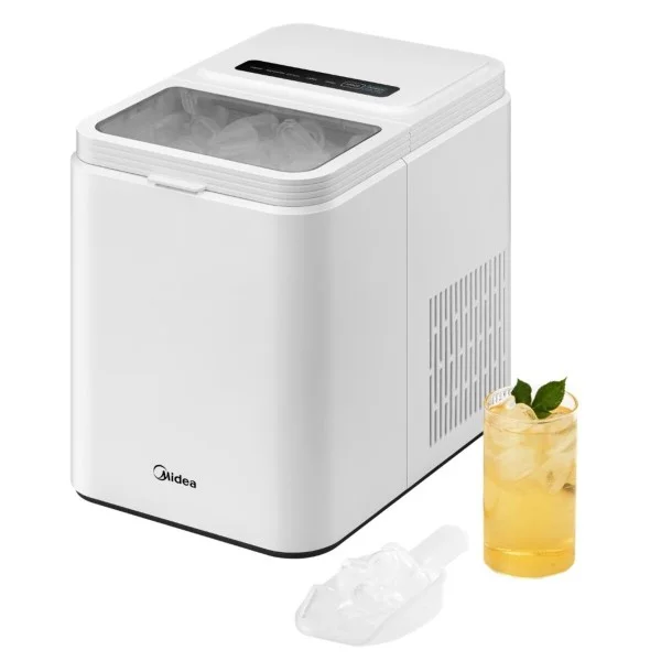 Midea 12KG Bullet Ice Maker, White - MERI12BG01KW