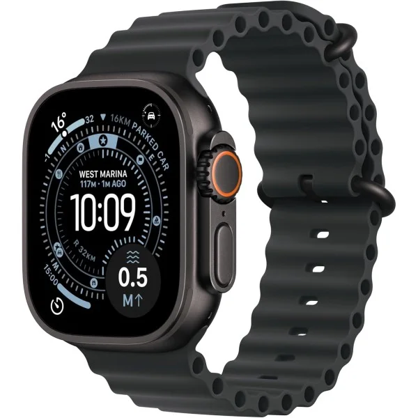 Apple Watch Ultra 3&nbsp;GPS + Cellular&nbsp;49mm&nbsp;Black Titanium Case with Black Ocean Band