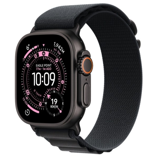 Apple Watch Ultra 3 GPS + Cellular 49mm Black Titanium Case with Black Alpine Loop - S/M