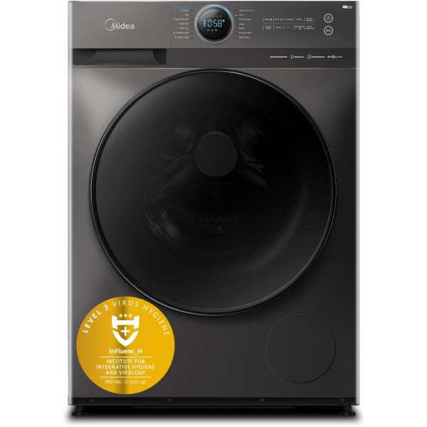 Midea Front Load Washer 12KG/8KG Smart Washer Dryer - MF200D120WB/T-KW