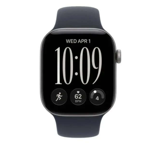 Apple Watch Series 12 GPS 46mm Space Grey Aluminium Case with Navy Blue Sport Band - M/L