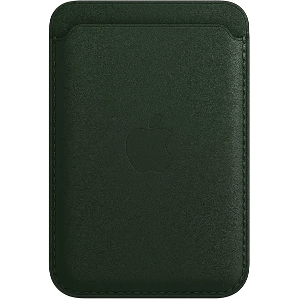 Apple Leather Wallet with MagSafe (for iPhone) - Sequoia Green