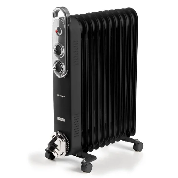 Ariete Oil Radiator Heater with 11 Fins, Black - MOD8252