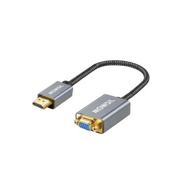 Mowsil HDMI to VGA Adapter - 1080P, Grey - MOHDV