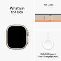 Apple Watch Ultra 2 GPS + Cellular 49mmTitanium Case with Orange/Beige Trail Loop – S/M Apple Watch Ultra 2 GPS + Cellular 49mmTitanium Case with Orange/Beige Trail Loop – S/M