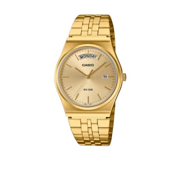 Casio Gold Tone, Stainless Steel Band, Analog Watch for Men - MTP-B146G-9AVDF