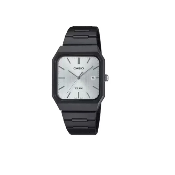 Casio Classic Design, Black Stainless Steel Band Analog Watch for Men - MTP-B185B-7AVDF