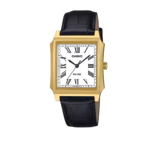 Casio Classic Design, Leather Band Analog Watch for Men - MTP-B190GL-7BVDF