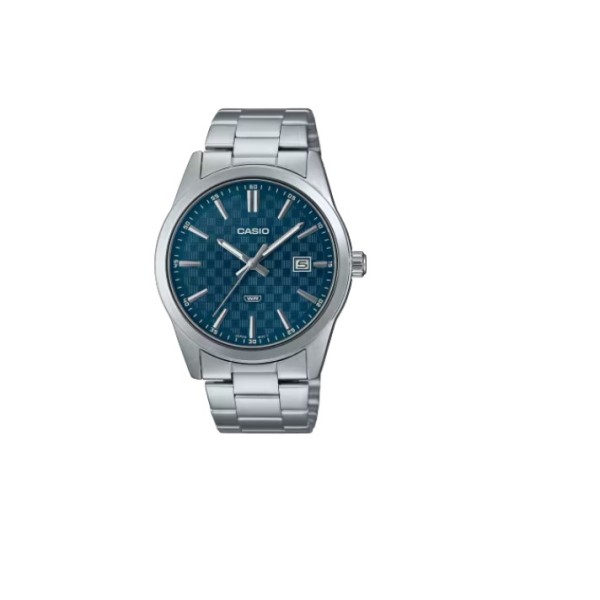 Casio Analog Round Shape Stainless Steel Band Watch for Men - MTP-VD03D-2A2UDF