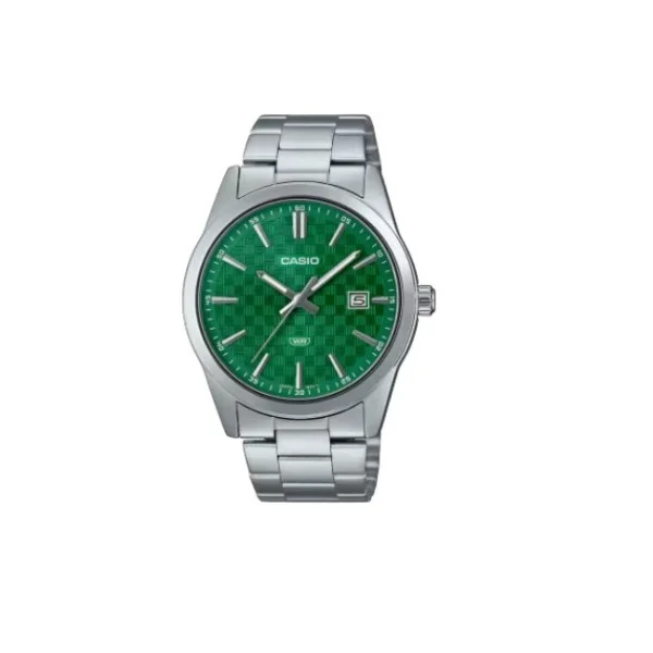 Casio Analog Round Shape Stainless Steel Band Watch for Men - MTP-VD03D-3A1UDF