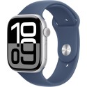 Apple Watch Series 10 GPS 46mm Silver Aluminium Case with Denim Sport Band - M/L Apple Watch Series 10 GPS 46mm Silver Aluminium Case with Denim Sport Band - M/L