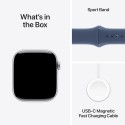 Apple Watch S10 GPS + Cellular 42mm Silver Aluminum with Denim Sport Band - S/M Apple Watch S10 GPS + Cellular 42mm Silver Aluminum with Denim Sport Band - S/M