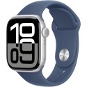 Apple Watch S10 GPS + Cellular 42mm Silver Aluminum with Denim Sport Band - S/M Apple Watch S10 GPS + Cellular 42mm Silver Aluminum with Denim Sport Band - S/M